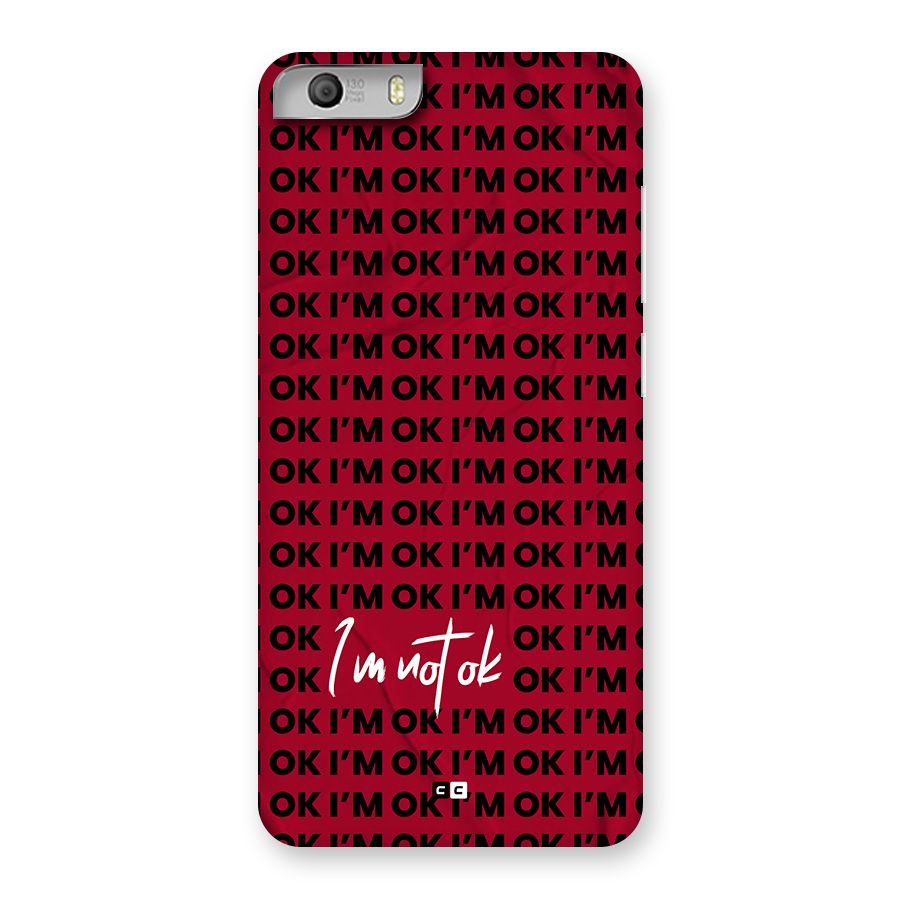 Really Not Ok Back Case for Canvas Knight 2