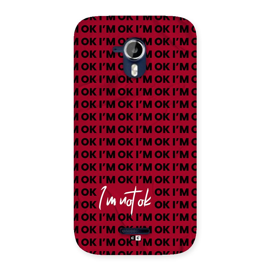 Really Not Ok Back Case for Canvas Magnus A117