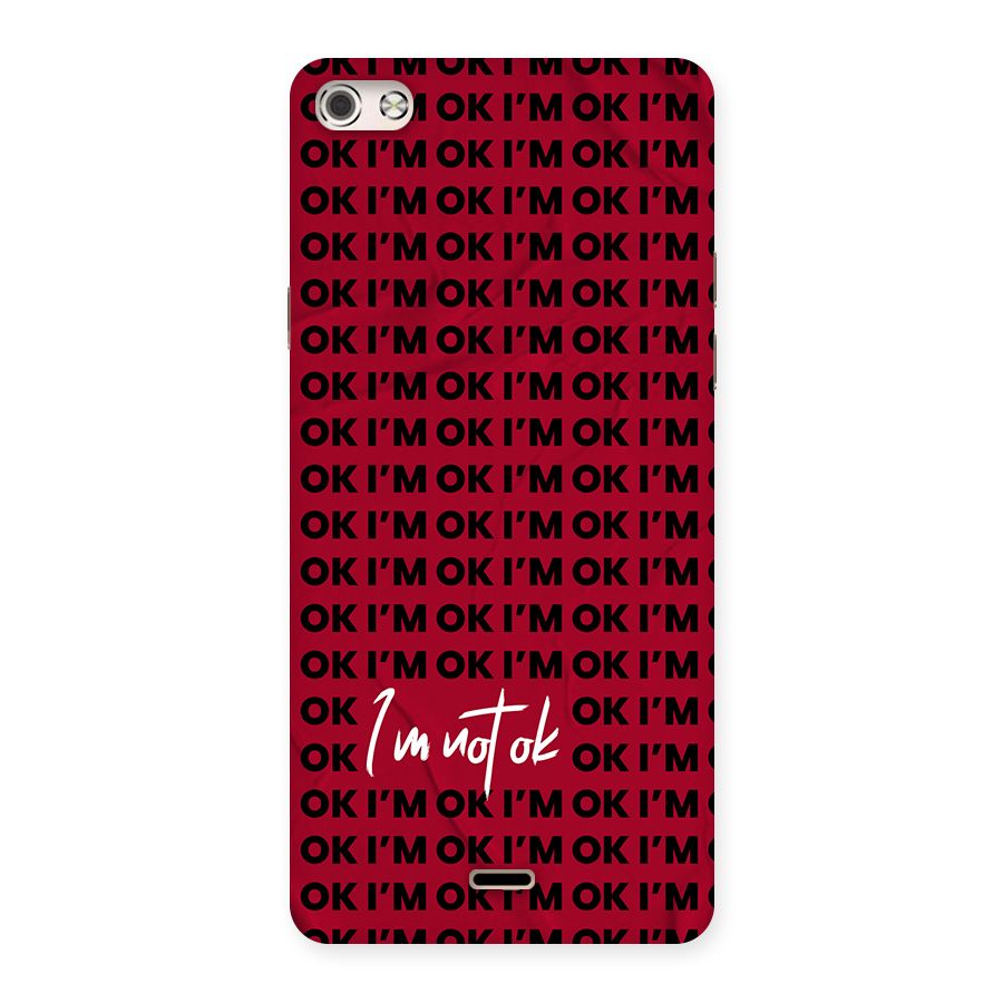 Really Not Ok Back Case for Canvas Silver 5