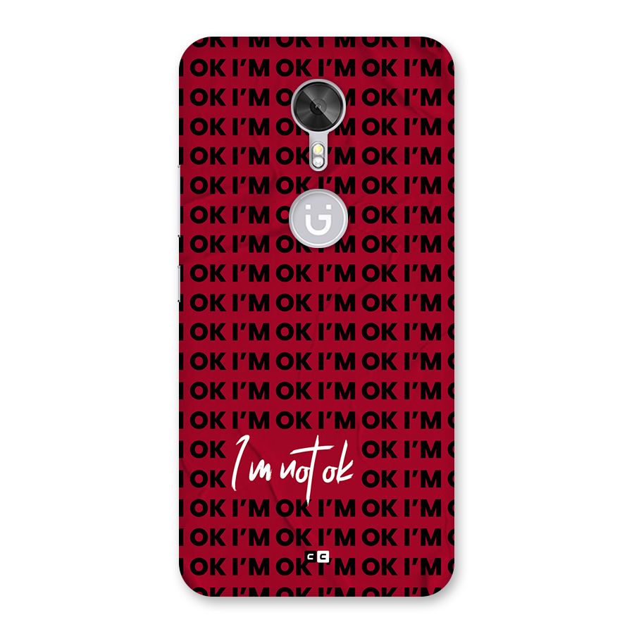 Really Not Ok Back Case for Gionee A1