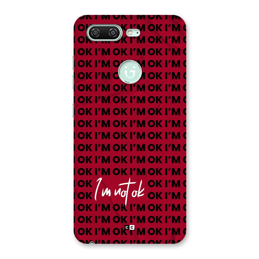 Really Not Ok Back Case for Gionee S10