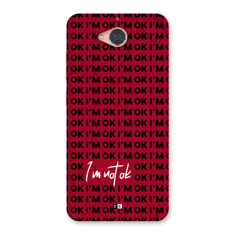 Really Not Ok Back Case for Gionee S6 Pro