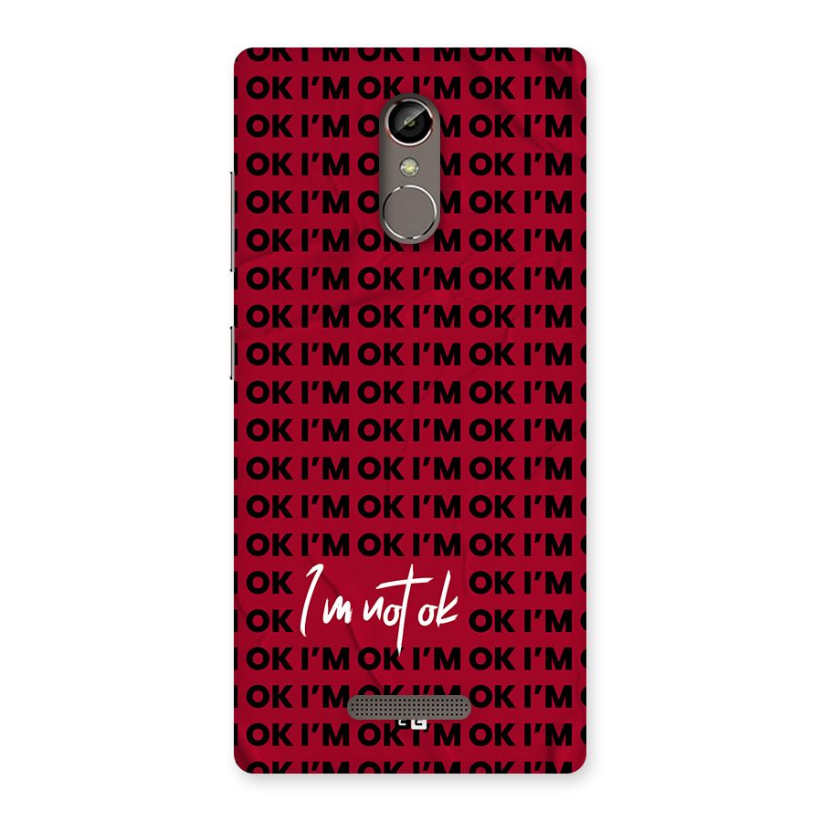 Really Not Ok Back Case for Gionee S6s