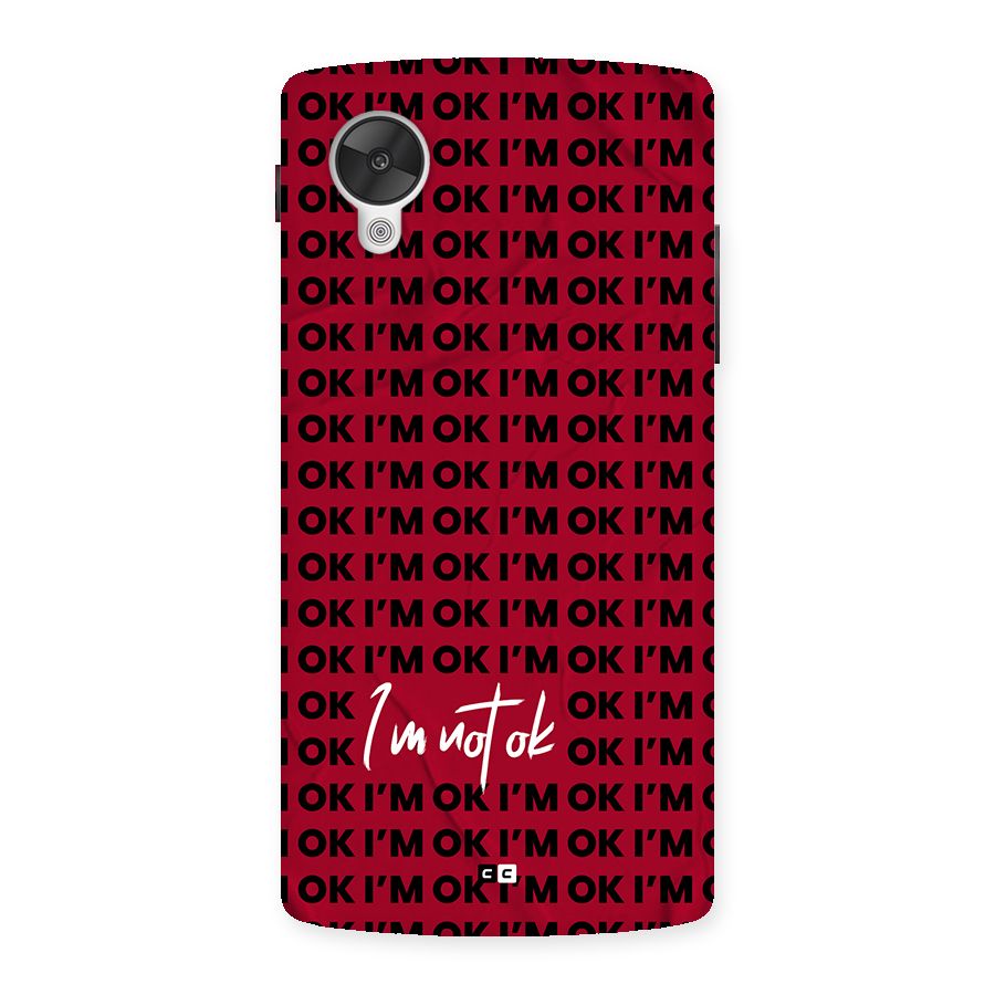Really Not Ok Back Case for Google Nexus 5