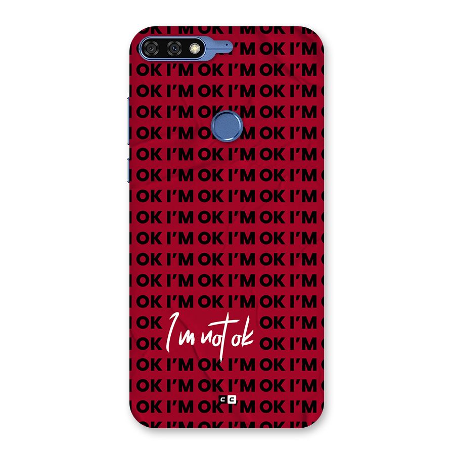 Really Not Ok Back Case for Honor 7C
