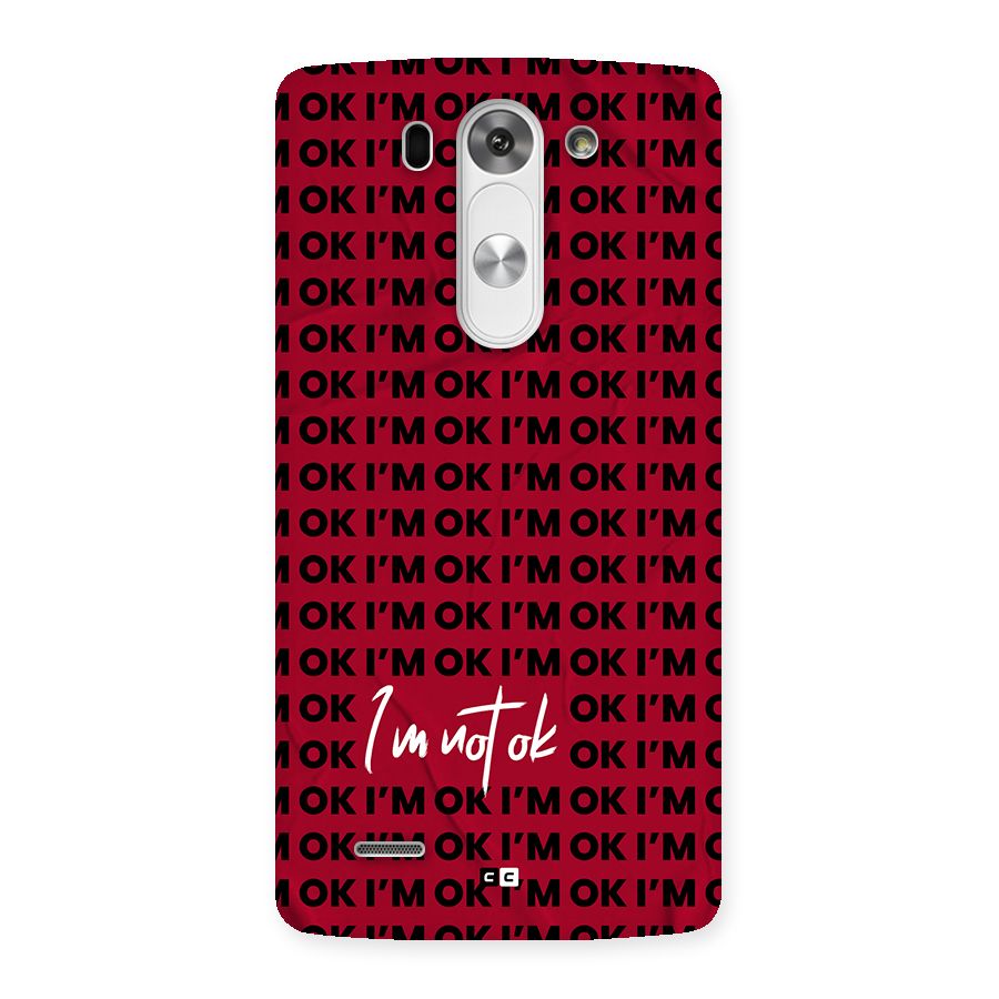 Really Not Ok Back Case for LG G3 Beat