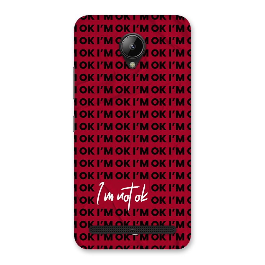 Really Not Ok Back Case for Lenovo C2