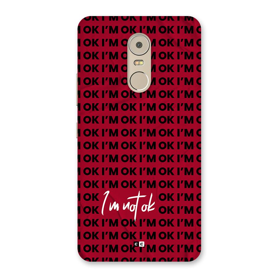 Really Not Ok Back Case for Lenovo K6 Note