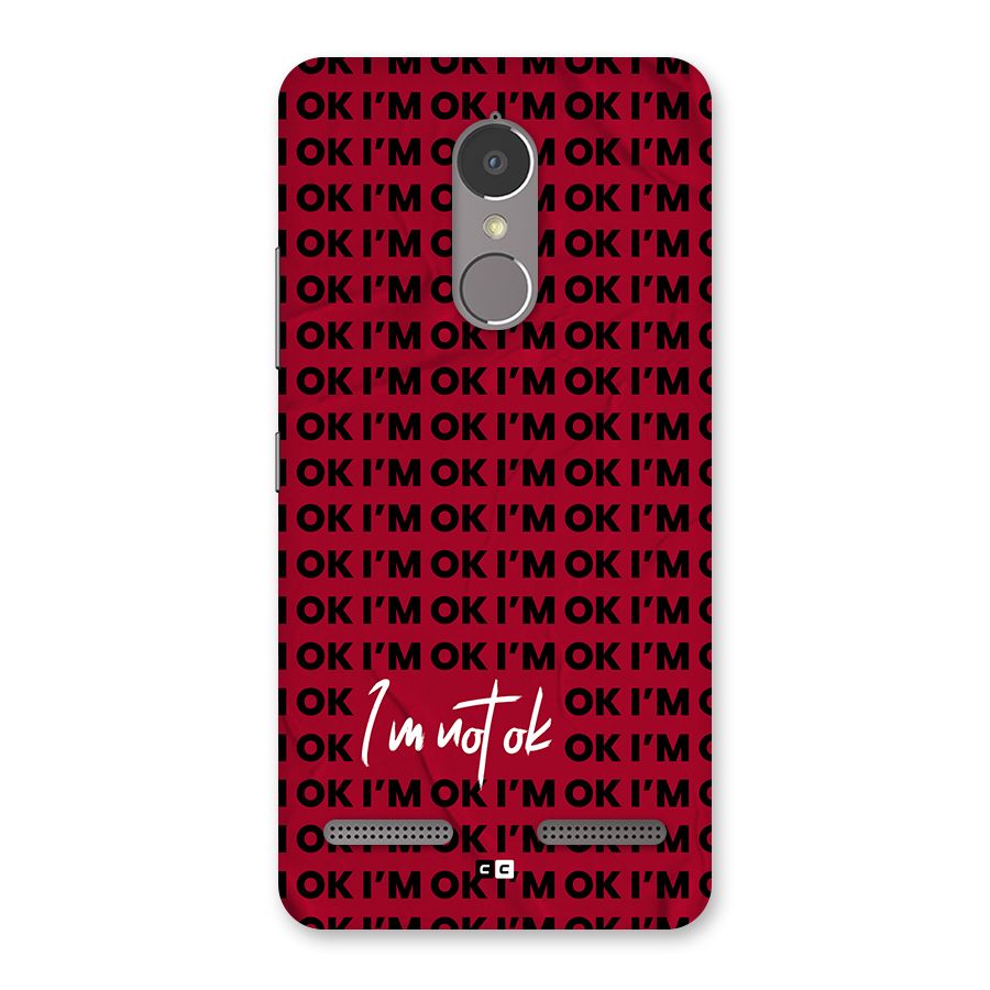 Really Not Ok Back Case for Lenovo K6 Power