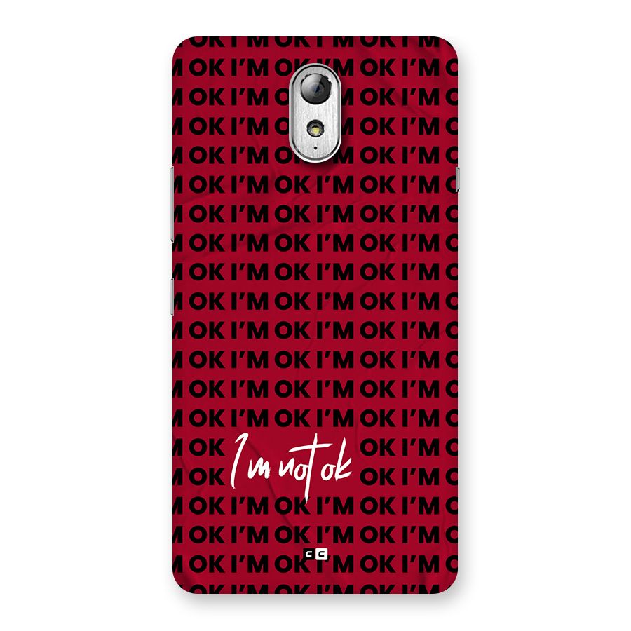 Really Not Ok Back Case for Lenovo Vibe P1M