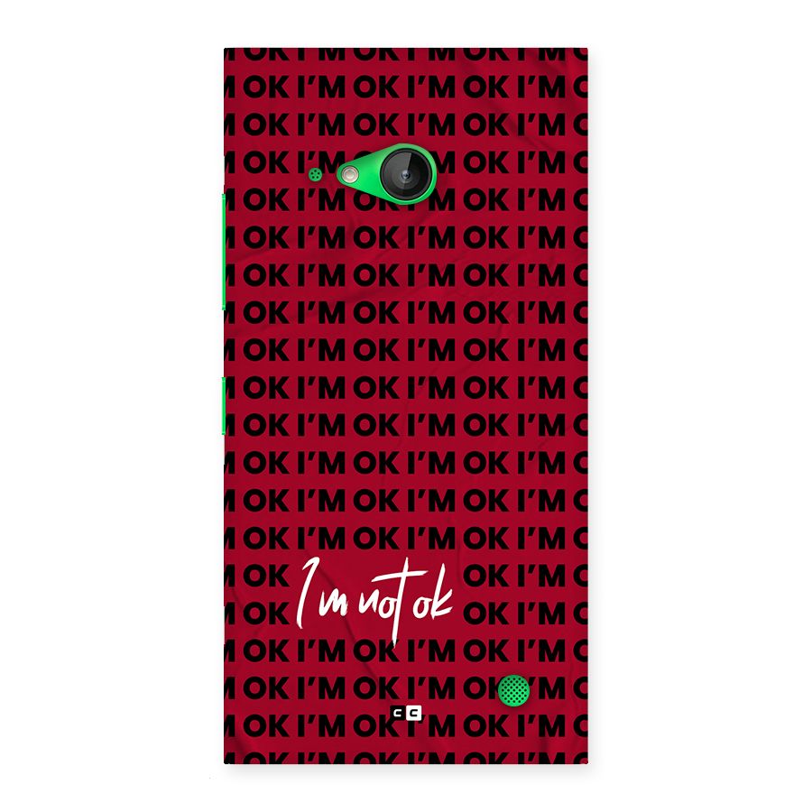 Really Not Ok Back Case for Lumia 730
