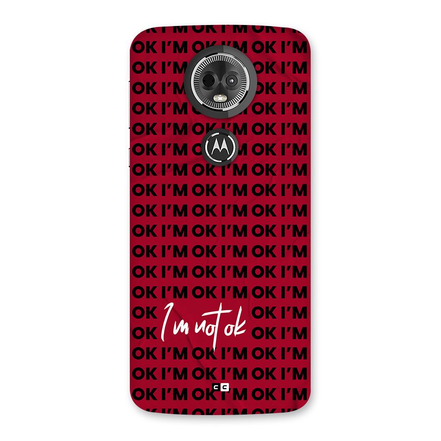 Really Not Ok Back Case for Moto E5 Plus