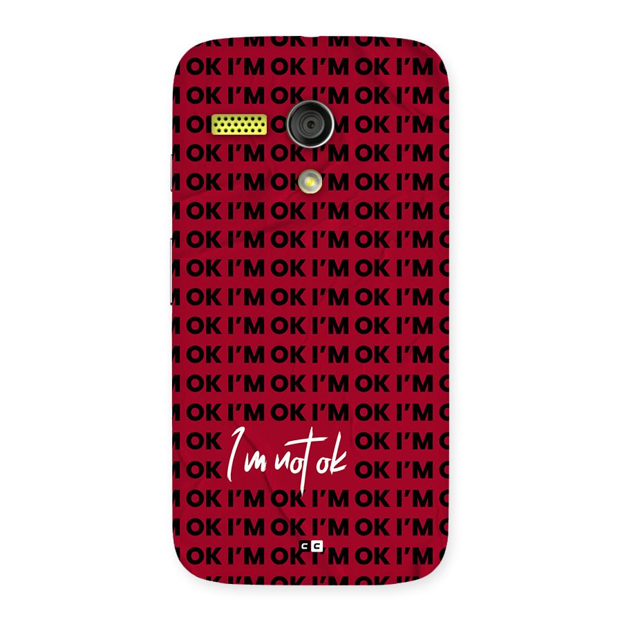 Really Not Ok Back Case for Moto G