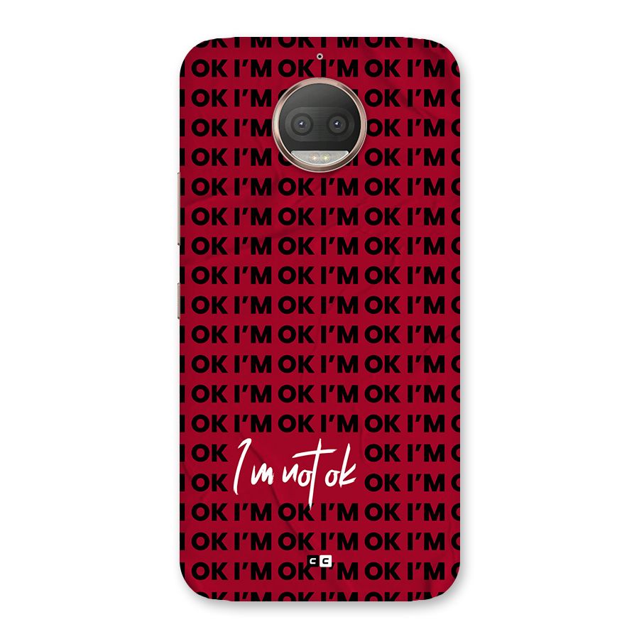 Really Not Ok Back Case for Moto G5s Plus