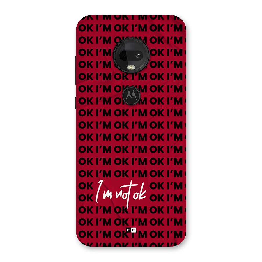 Really Not Ok Back Case for Moto G7