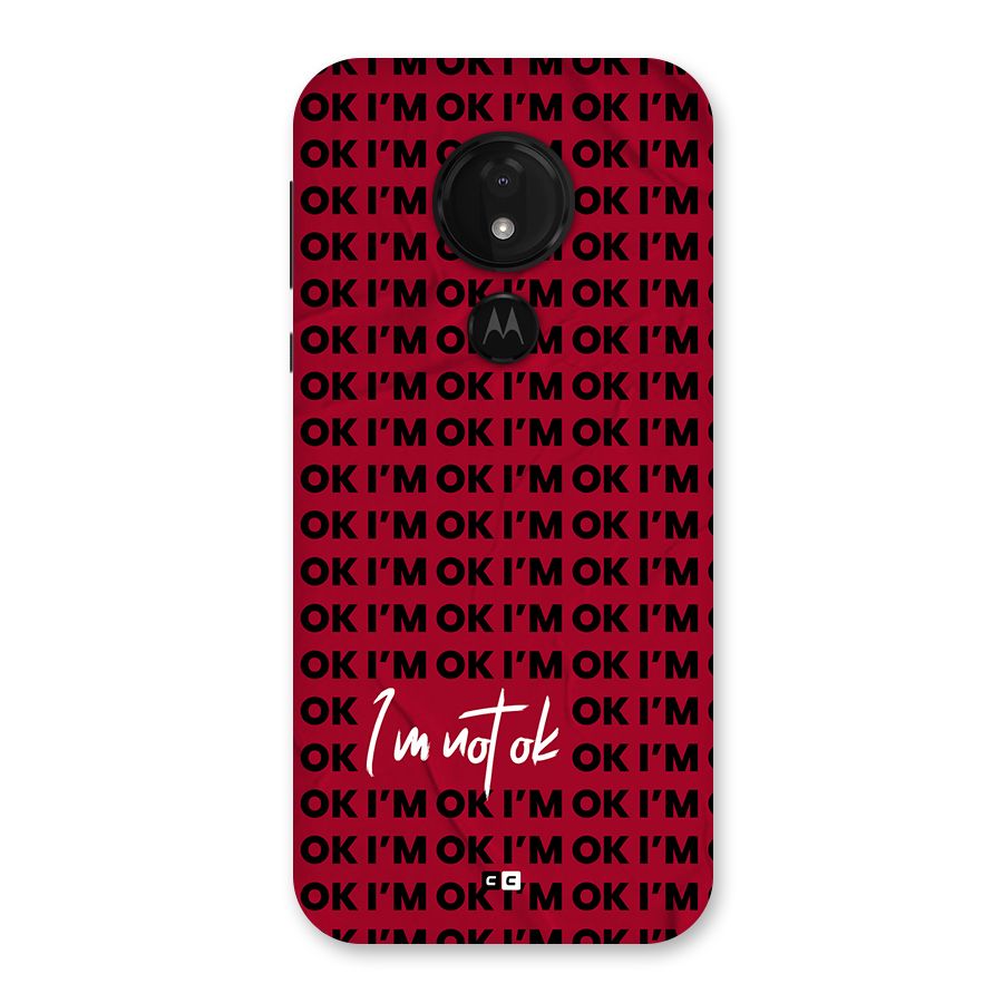 Really Not Ok Back Case for Moto G7 Power