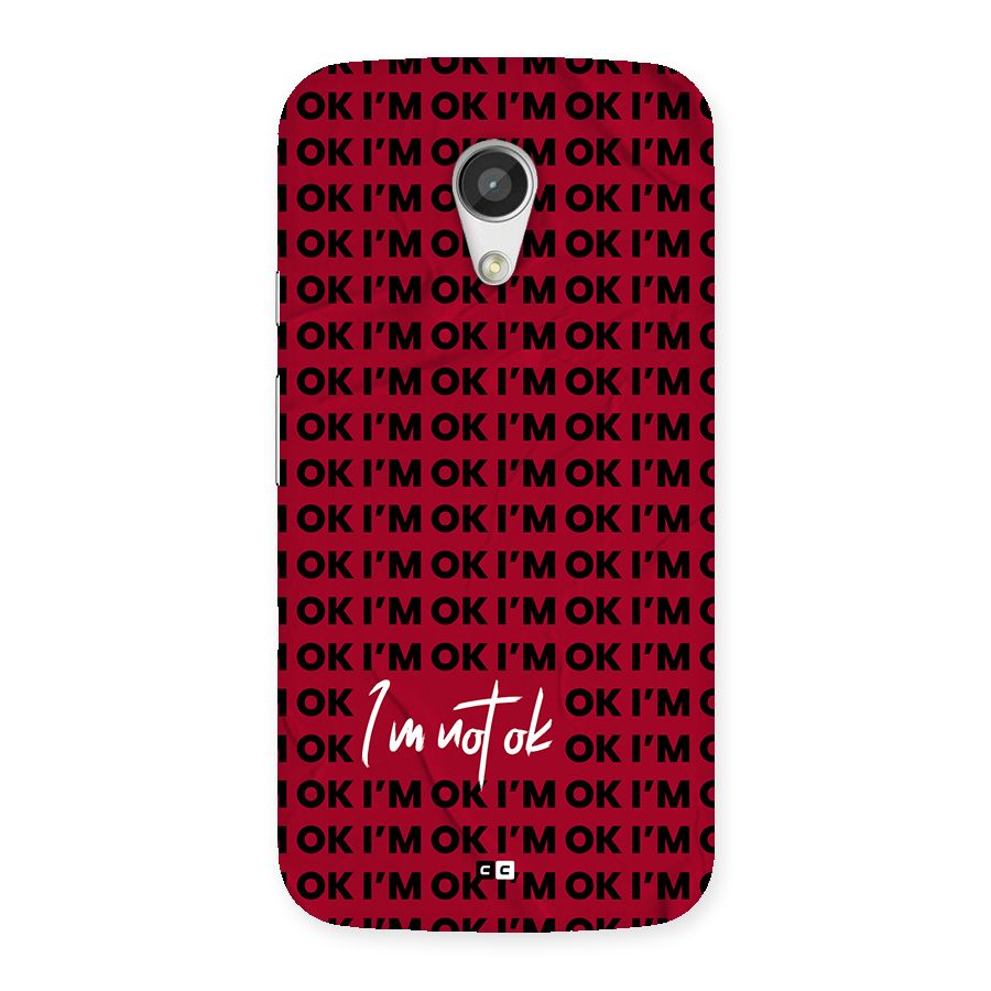 Really Not Ok Back Case for Moto G 2nd Gen