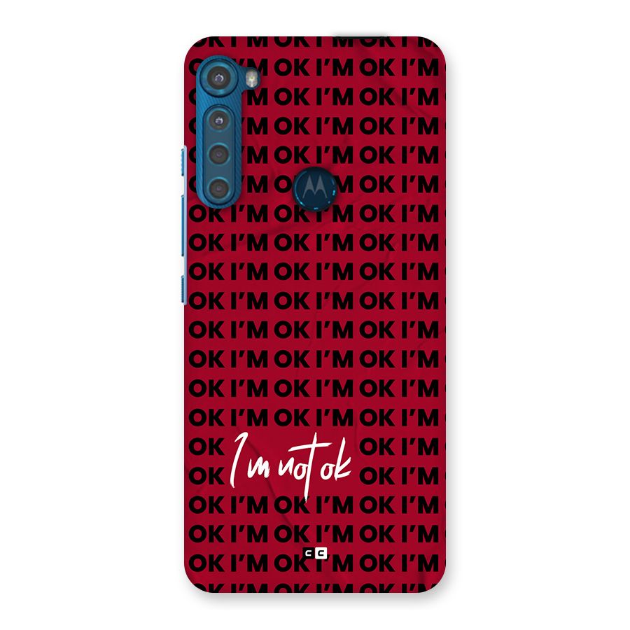 Really Not Ok Back Case for Motorola One Fusion Plus