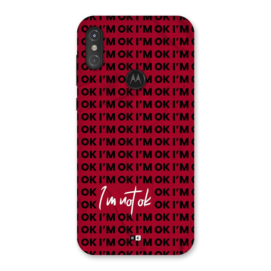 Really Not Ok Back Case for Motorola One Power
