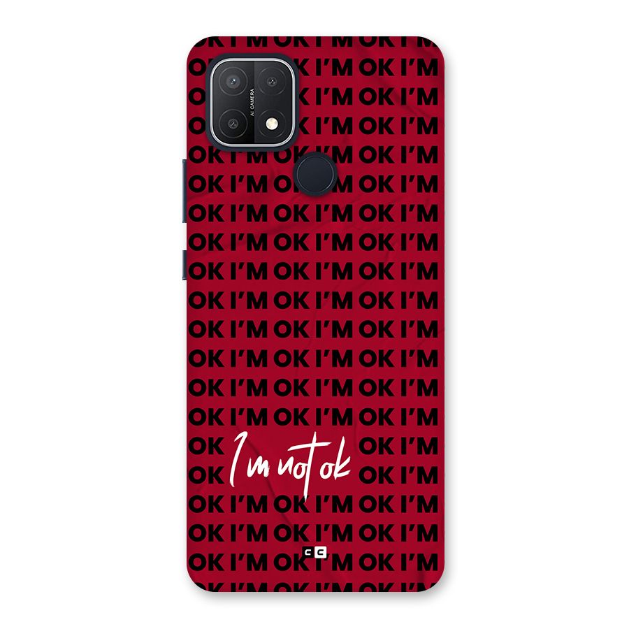 Really Not Ok Back Case for Oppo A15