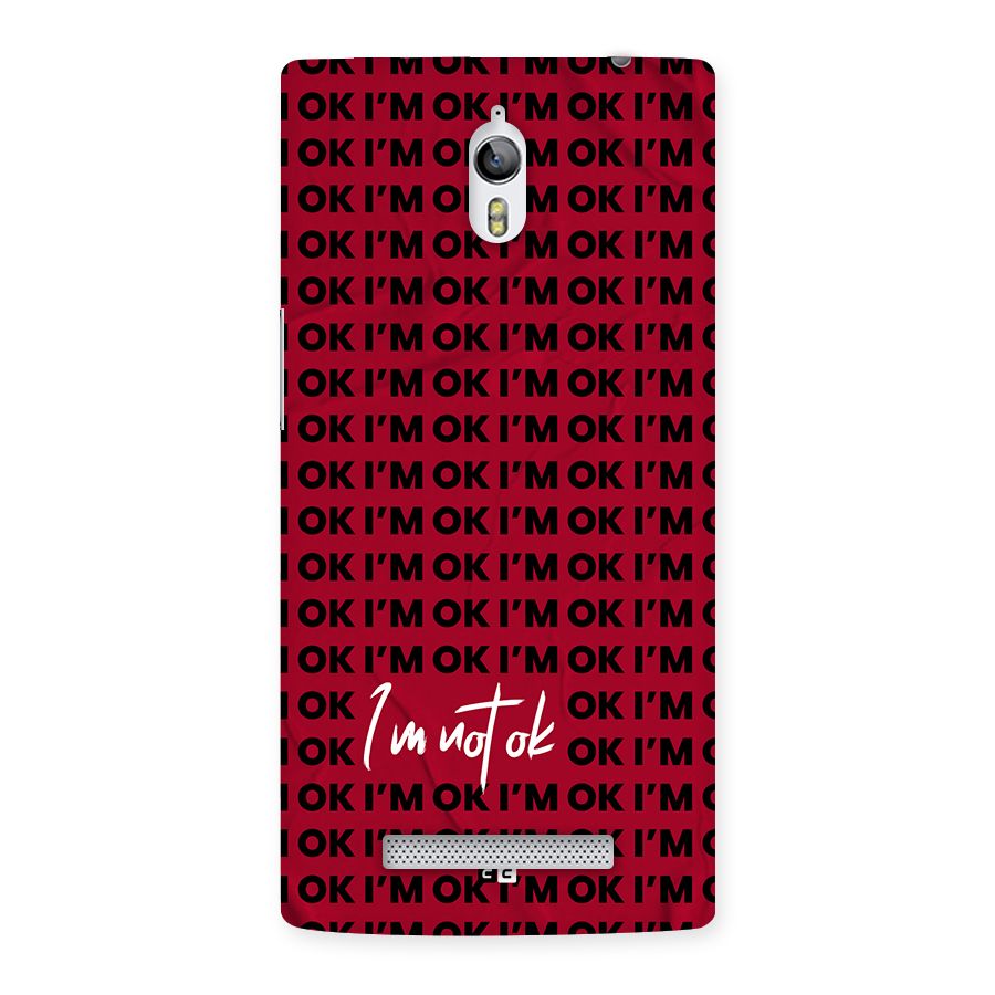 Really Not Ok Back Case for Oppo Find 7