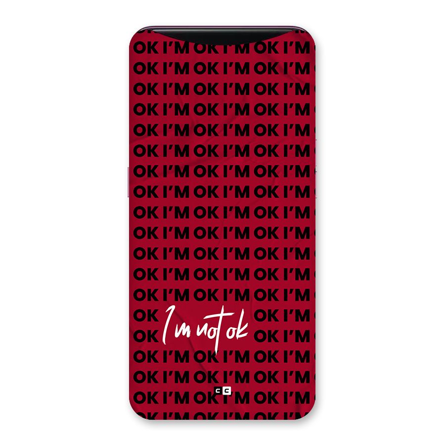 Really Not Ok Back Case for Oppo Find X