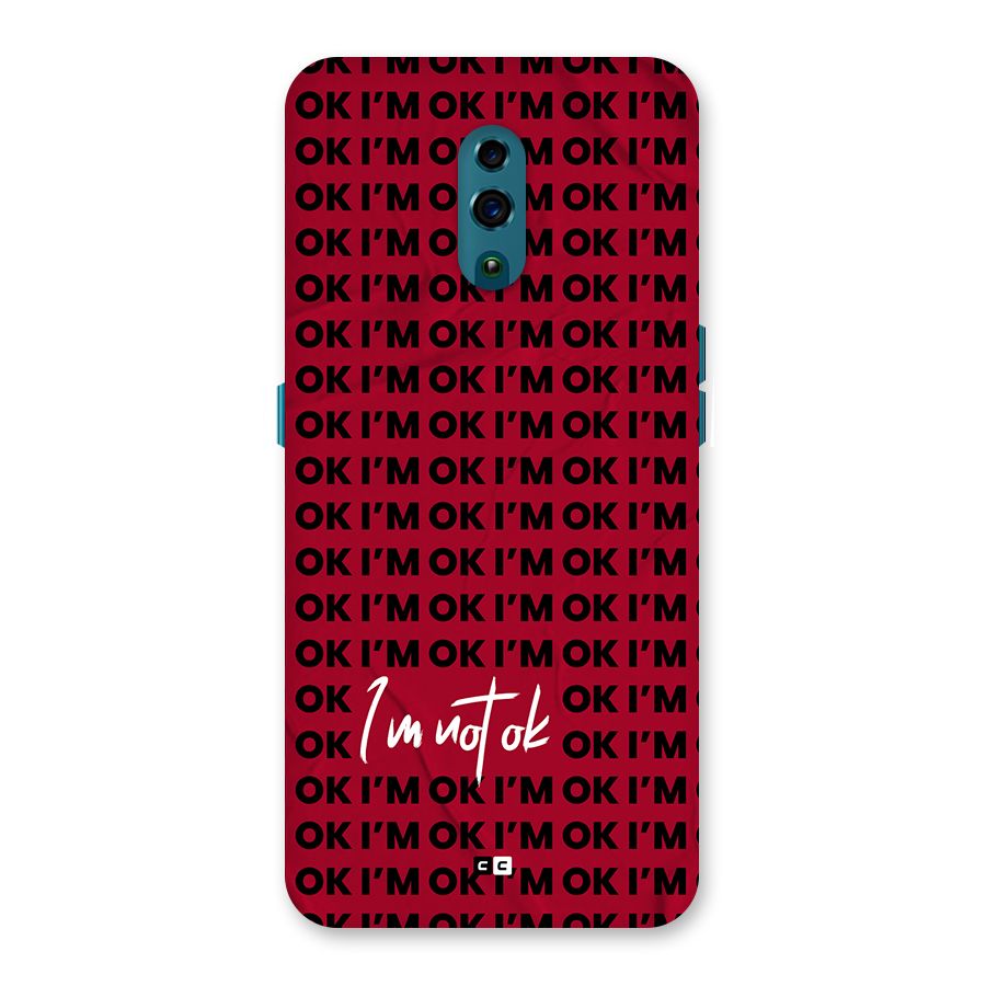 Really Not Ok Back Case for Oppo Reno