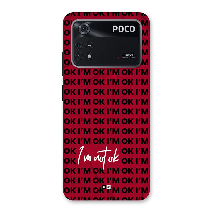 Really Not Ok Back Case for Poco M4 Pro 4G