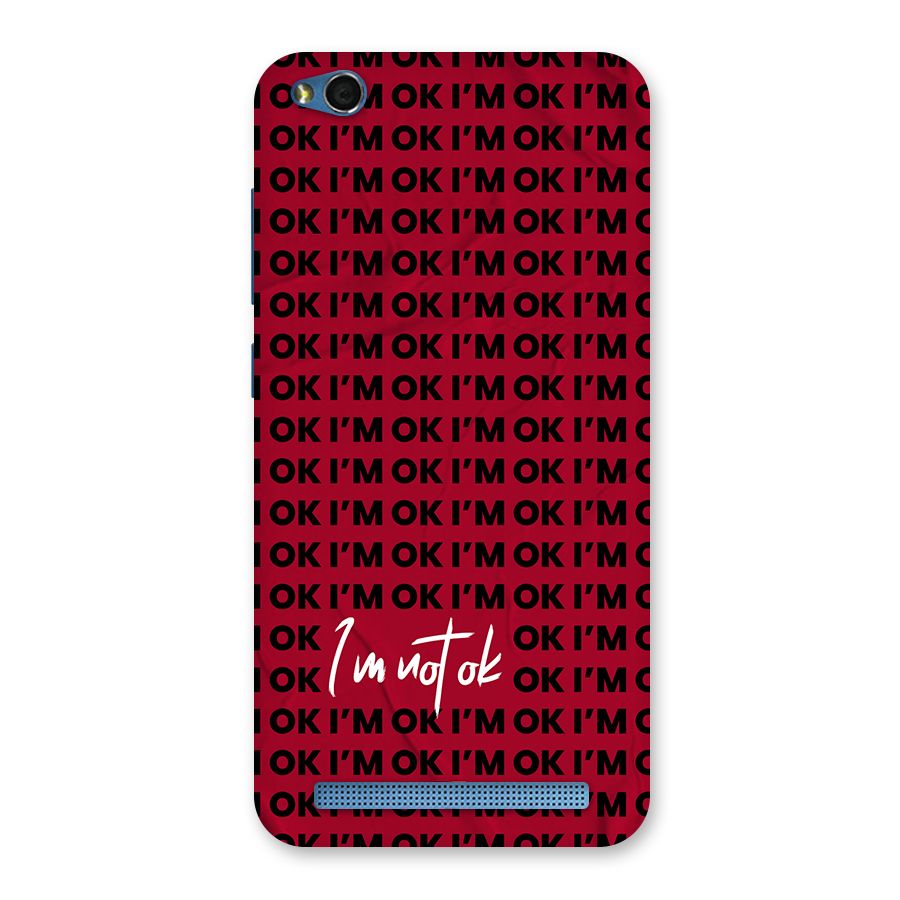 Really Not Ok Back Case for Redmi 5A