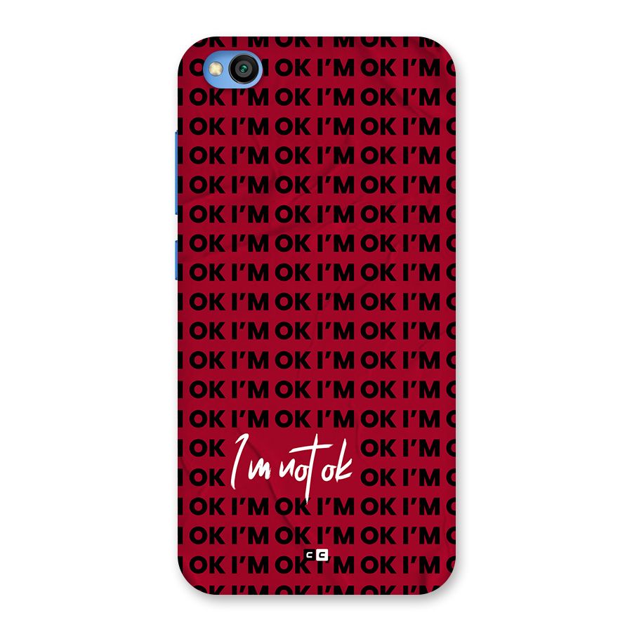 Really Not Ok Back Case for Redmi Go