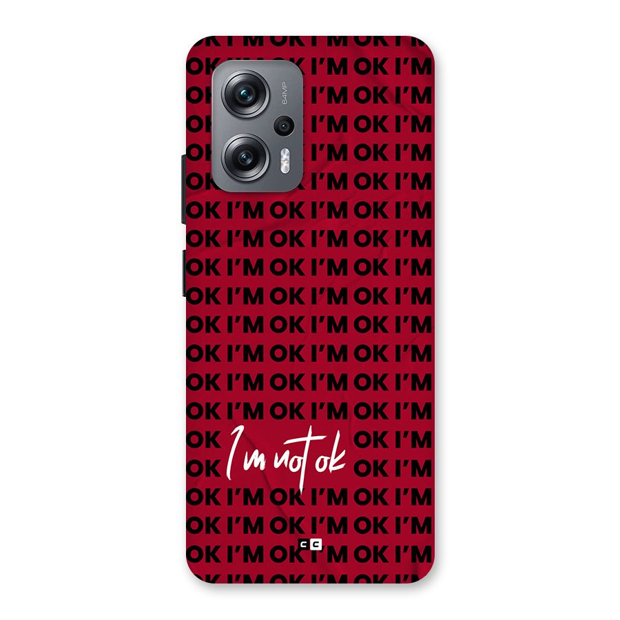 Really Not Ok Back Case for Redmi K50i