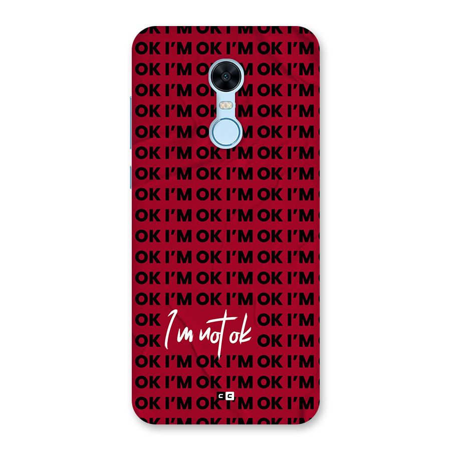 Really Not Ok Back Case for Redmi Note 5