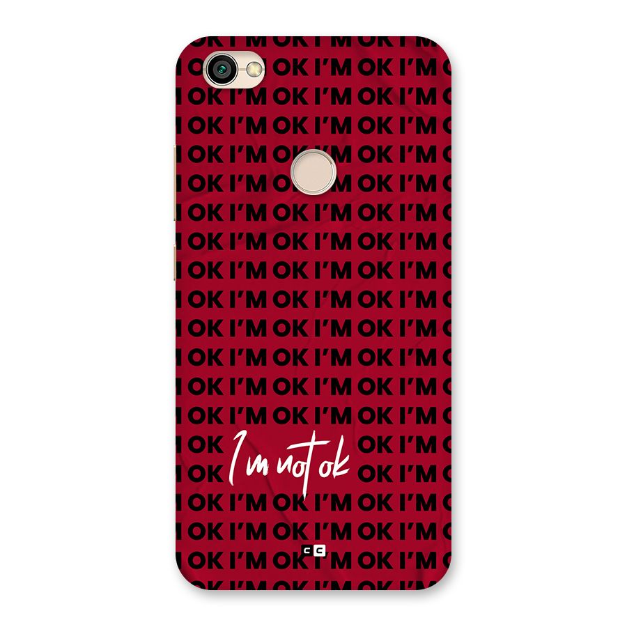 Really Not Ok Back Case for Redmi Y1 2017