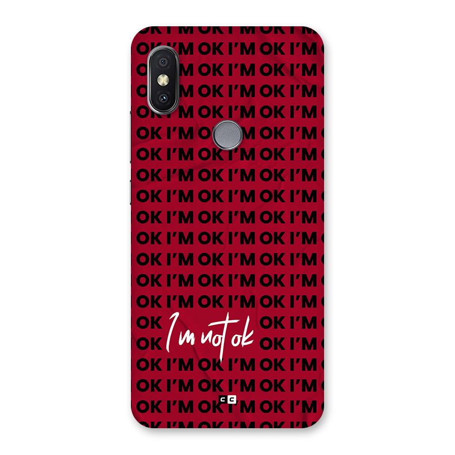 Really Not Ok Back Case for Redmi Y2