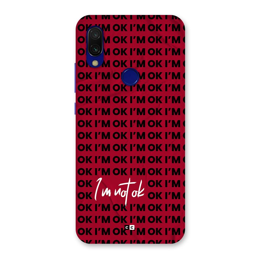 Really Not Ok Back Case for Redmi Y3
