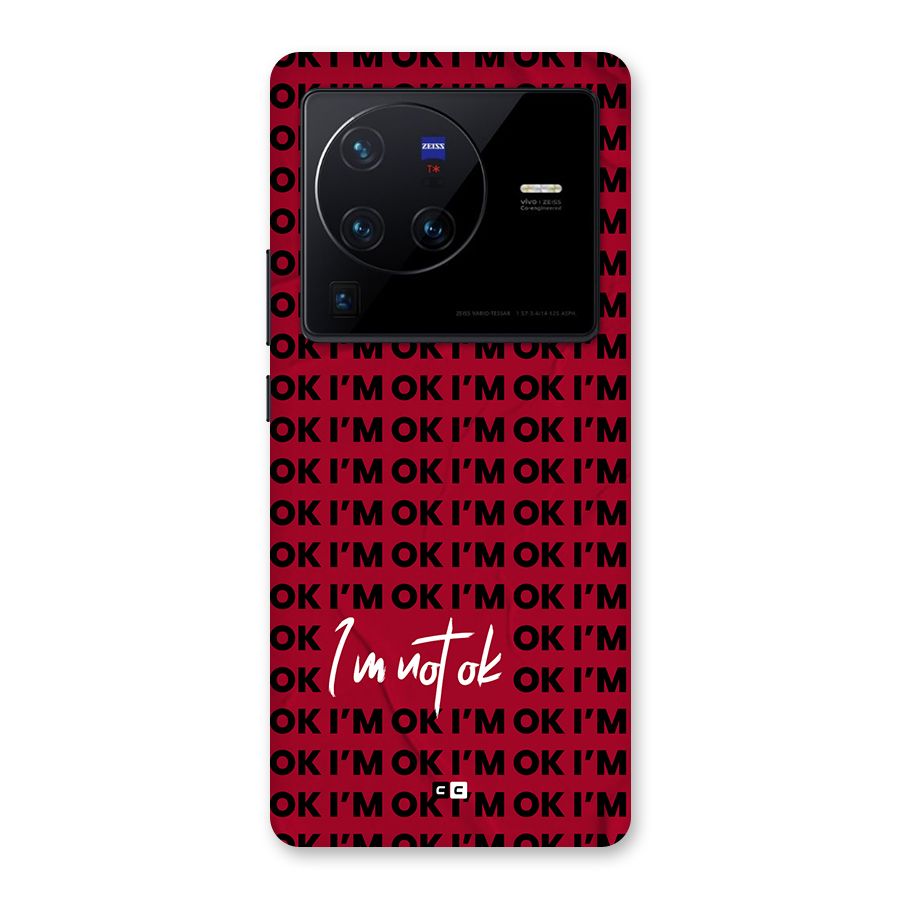 Really Not Ok Back Case for Vivo X80 Pro