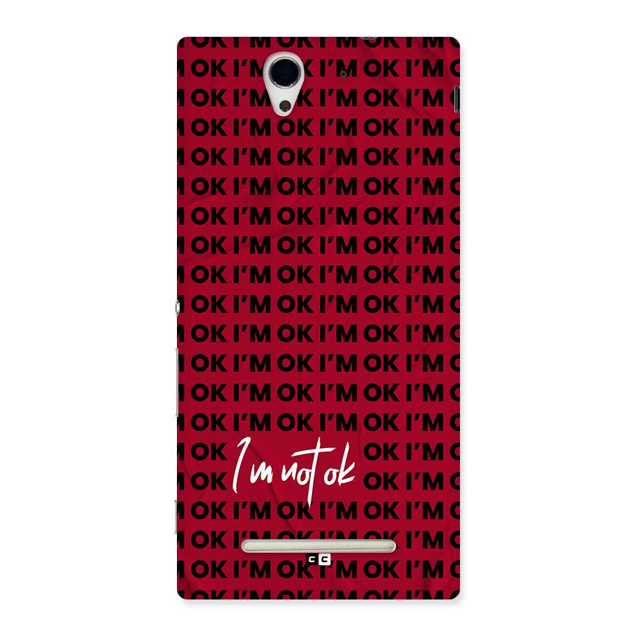 Really Not Ok Back Case for Xperia C3
