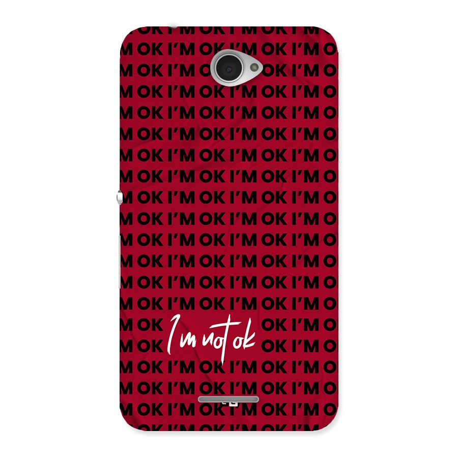 Really Not Ok Back Case for Xperia E4
