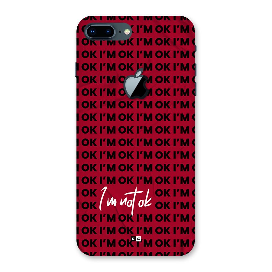 Really Not Ok Back Case for iPhone 7 Plus Apple Cut