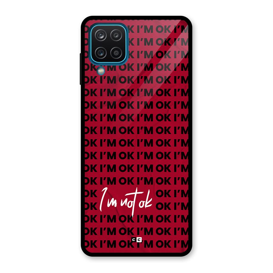 Really Not Ok Glass Back Case for Galaxy A12