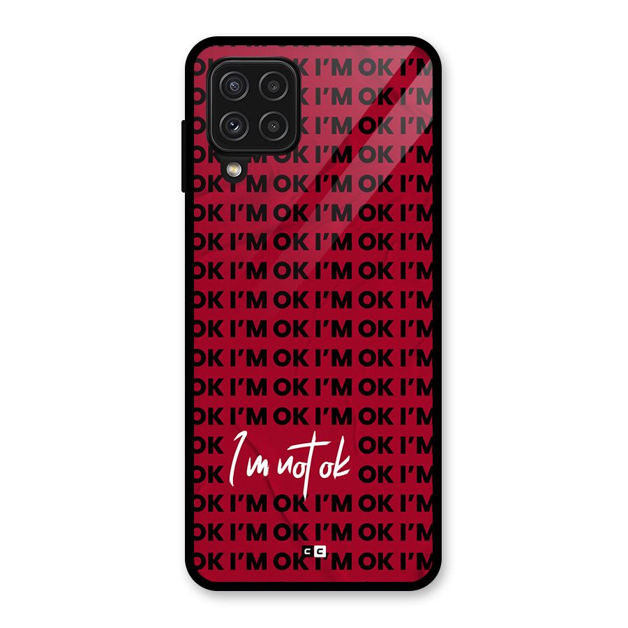 Really Not Ok Glass Back Case for Galaxy A22 4G