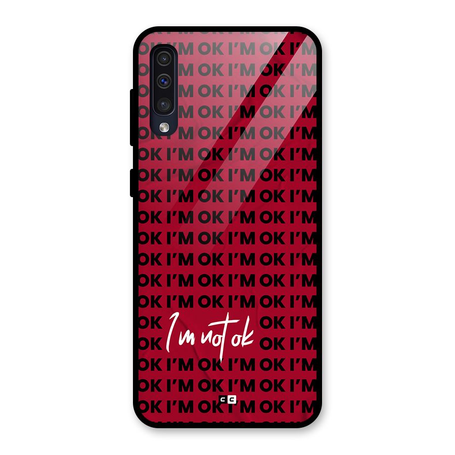 Really Not Ok Glass Back Case for Galaxy A50s