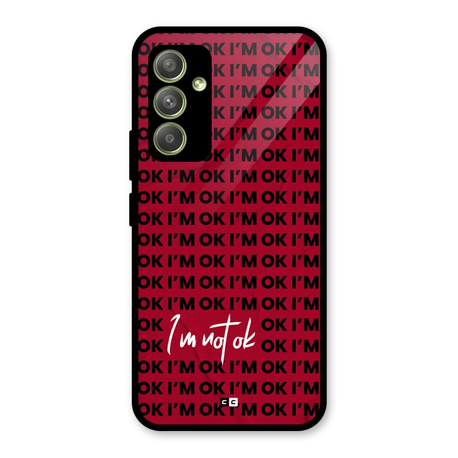 Really Not Ok Glass Back Case for Galaxy A54
