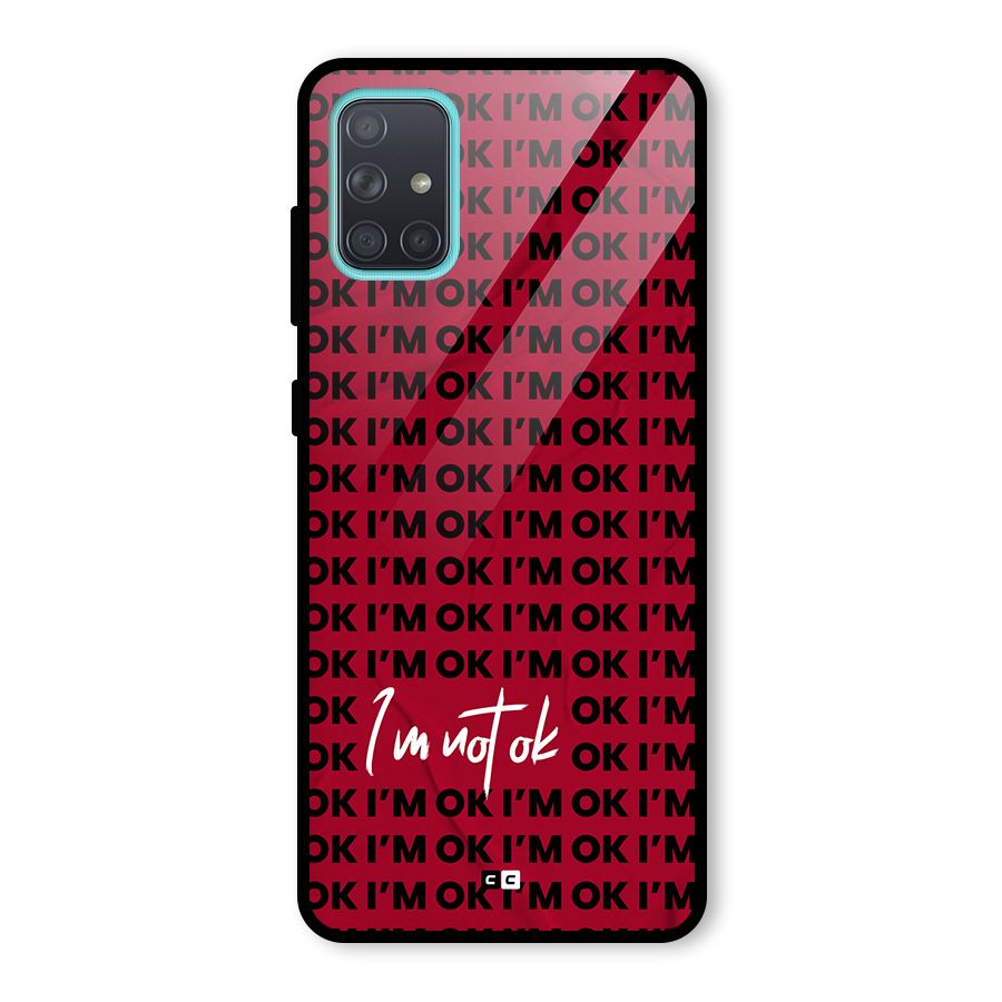 Really Not Ok Glass Back Case for Galaxy A71