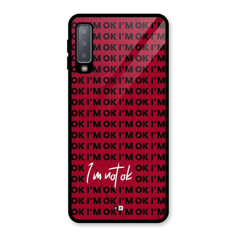 Really Not Ok Glass Back Case for Galaxy A7 (2018)