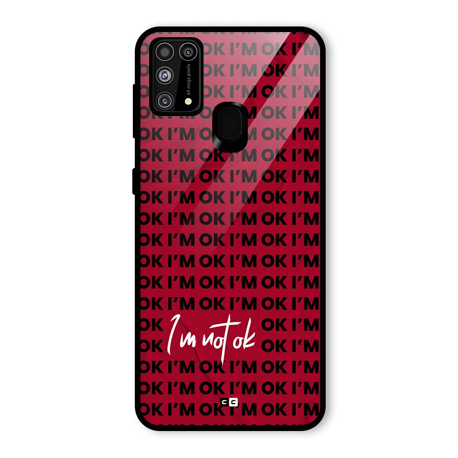 Really Not Ok Glass Back Case for Galaxy F41
