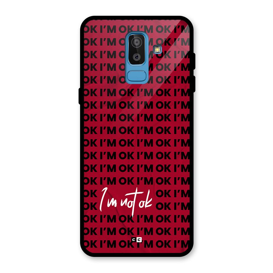 Really Not Ok Glass Back Case for Galaxy J8