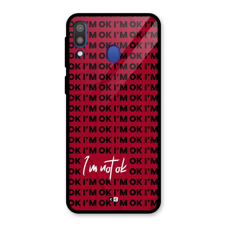 Really Not Ok Glass Back Case for Galaxy M20