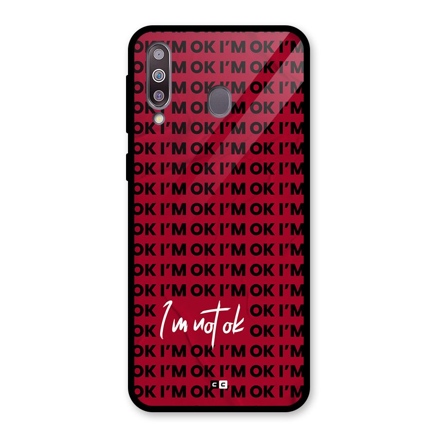 Really Not Ok Glass Back Case for Galaxy M30