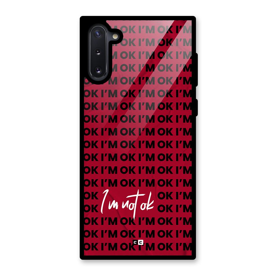 Really Not Ok Glass Back Case for Galaxy Note 10